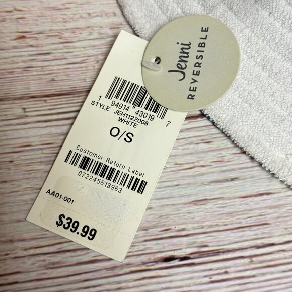 JENNI Reversible Terry Cloth Floral Bucket Hat - Picture 6 of 6